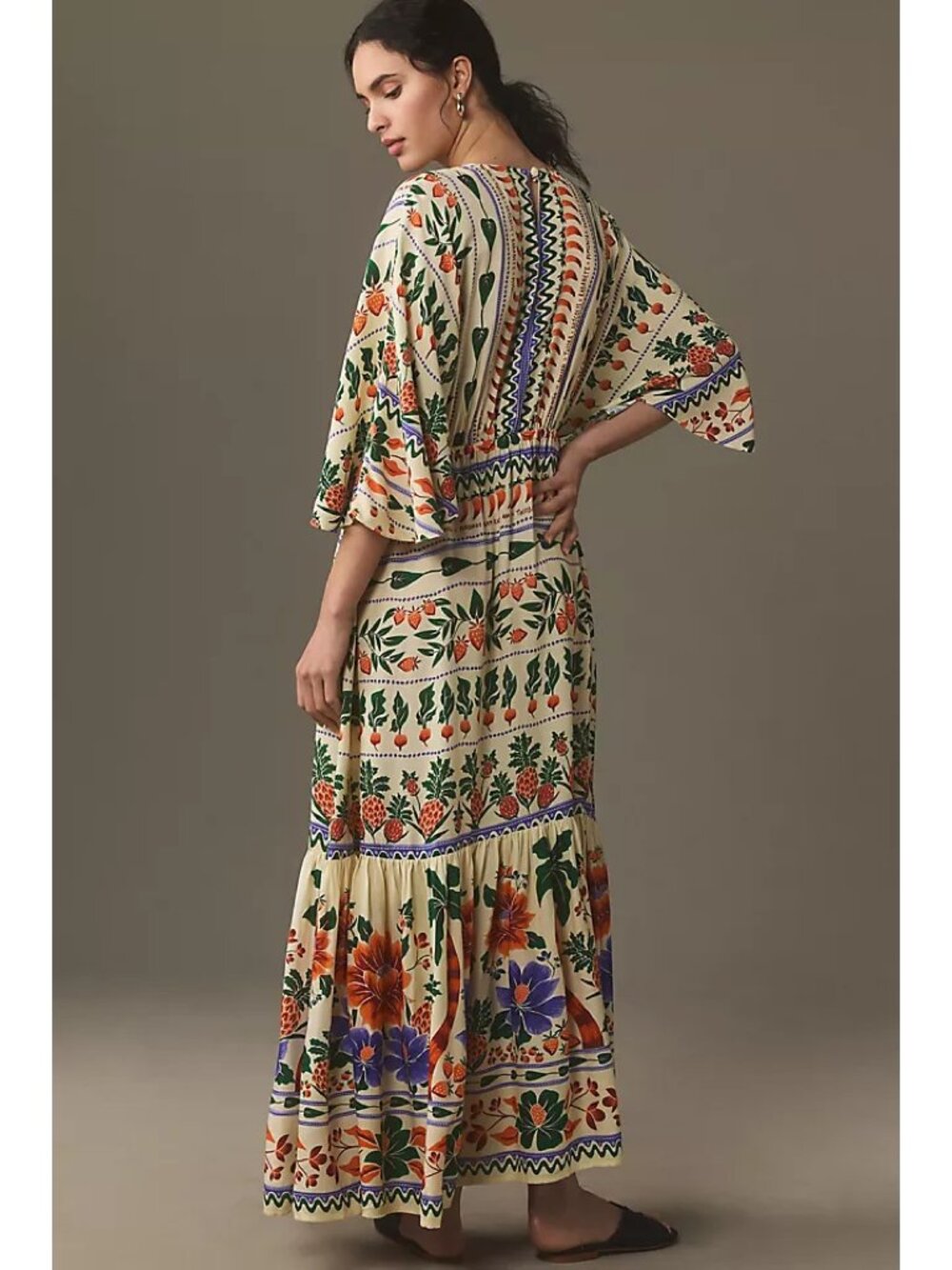FARM Rio V-Neck Cut-Out Kaftan Maxi Dress - Picture 3 of 9